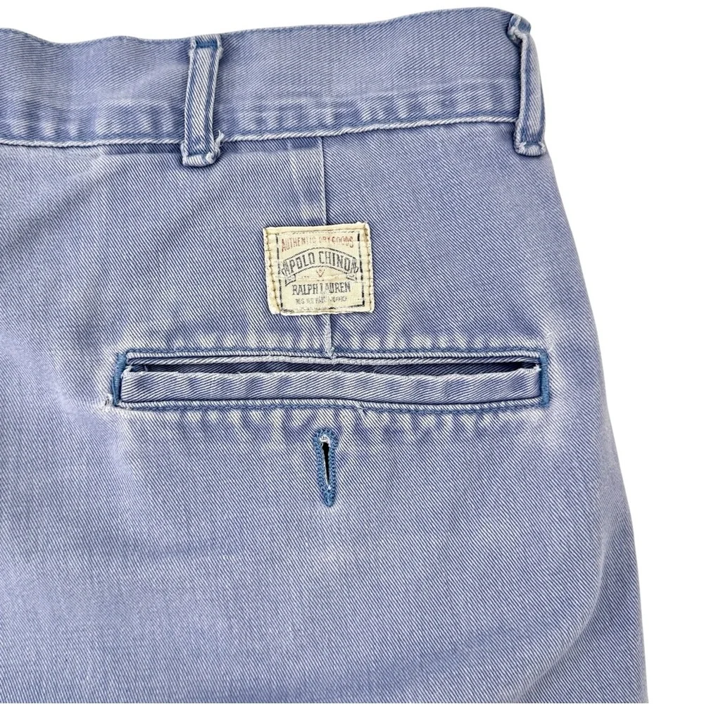 Polo Ralph Lauren RARE Vintage Made in USA Blue Cotton Shorts sz 34